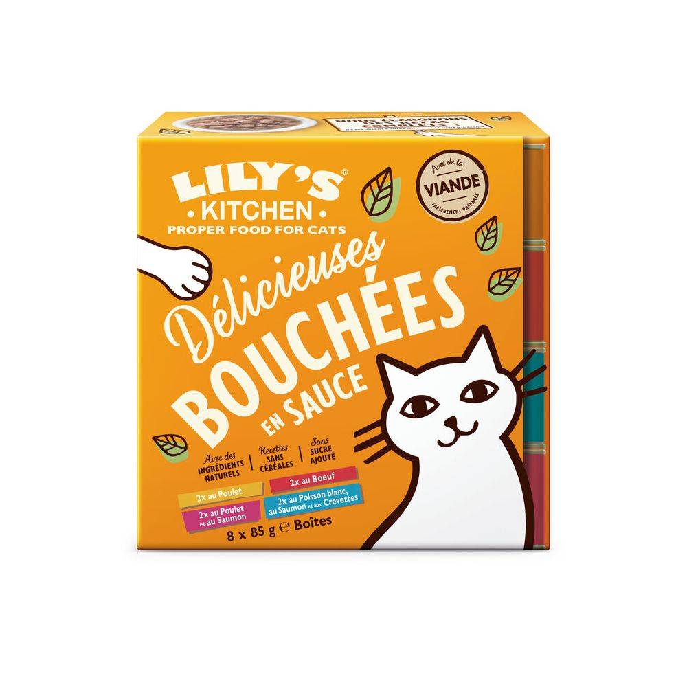 Pâtée Chat Sans Céréales Multipack 8x85g - Lily's Kitchen 8*85 g - Image 1