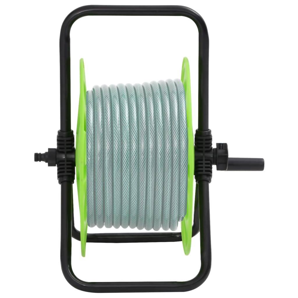 PANGIVO - Enrouleur de tuyau acier galvanisé vert 40.5 x 34.5 x 47 cm - PANGIVO - Image 2