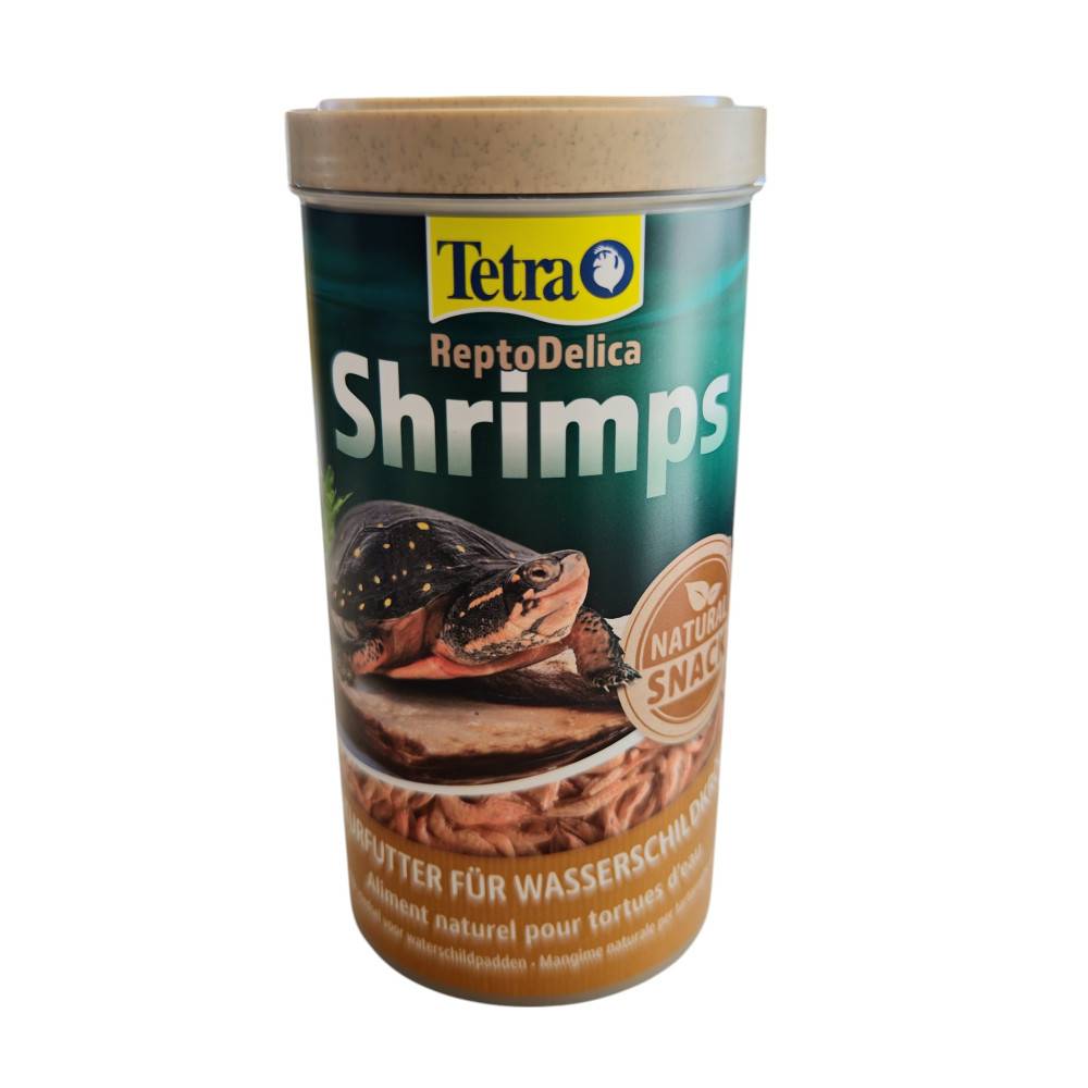 Tetra - Crevettes entières séchés 100 g - 1L pour toutes les tortues d'eau