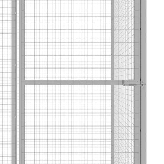 Cage pour chat - Cage extérieur/intérieur 6x1,5x1,5 m Acier galvanisé - Image 4