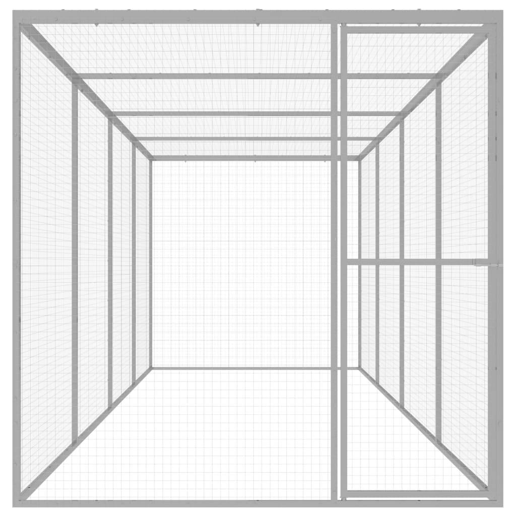 Cage pour chat - Cage extérieur/intérieur 6x1,5x1,5 m Acier galvanisé - Image 1