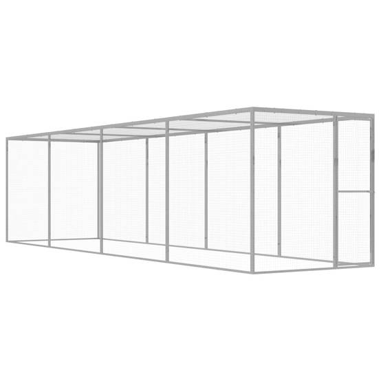 Cage pour chat - Cage extérieur/intérieur 6x1,5x1,5 m Acier galvanisé - Image 2