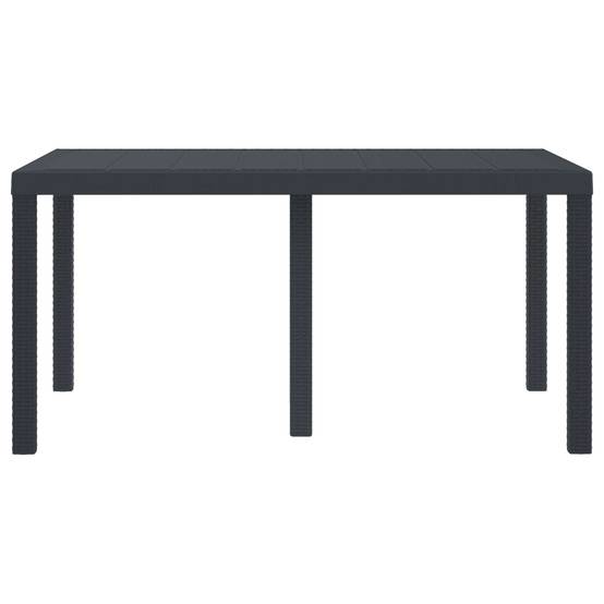 PANGIVO - Table de jardin polyrotin anthracite 150 x 100 x 73 cm - PANGIVO - Image 2
