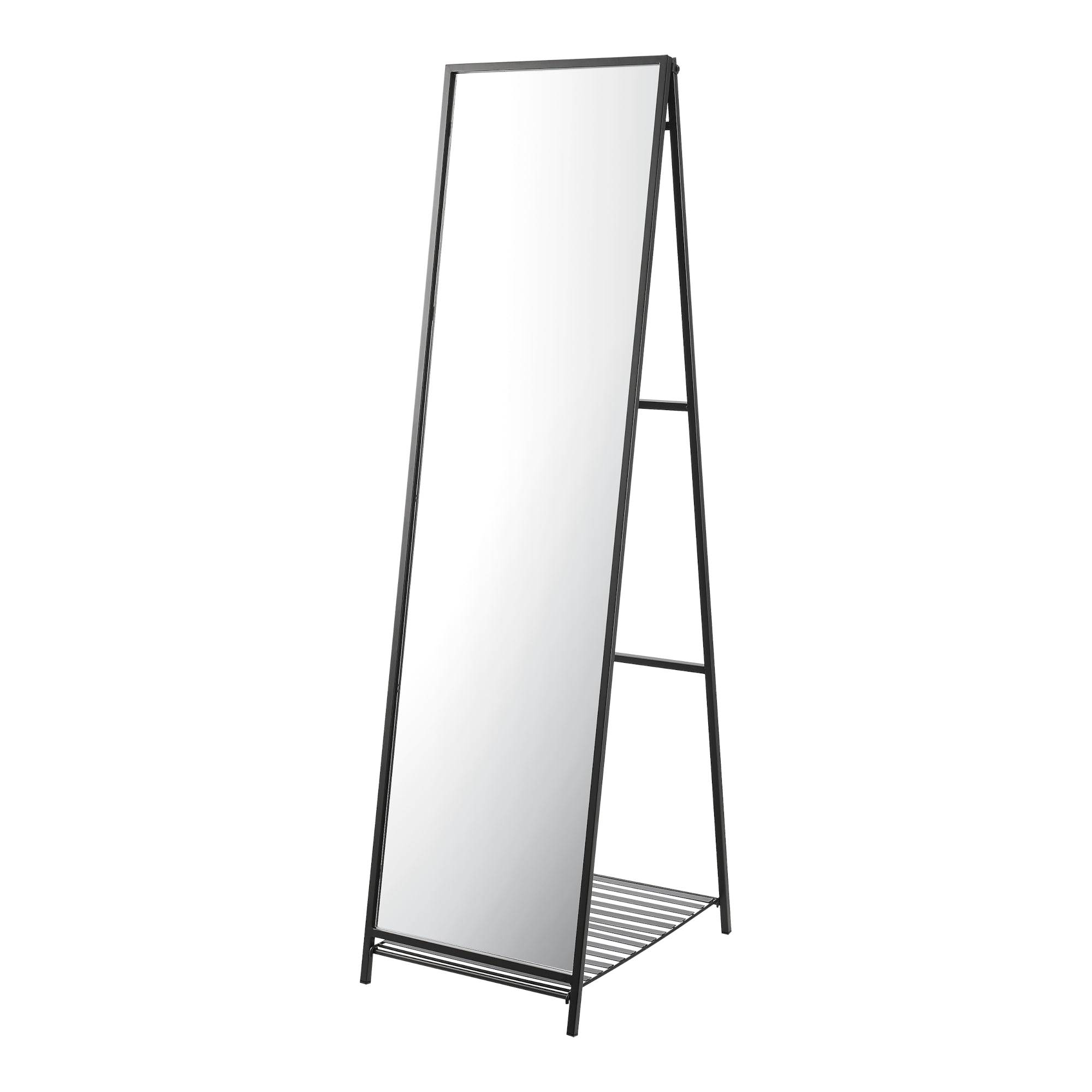 Helloshop26 - Miroir sur pied 160 x 44 x 60 cm noir - Imagen 1