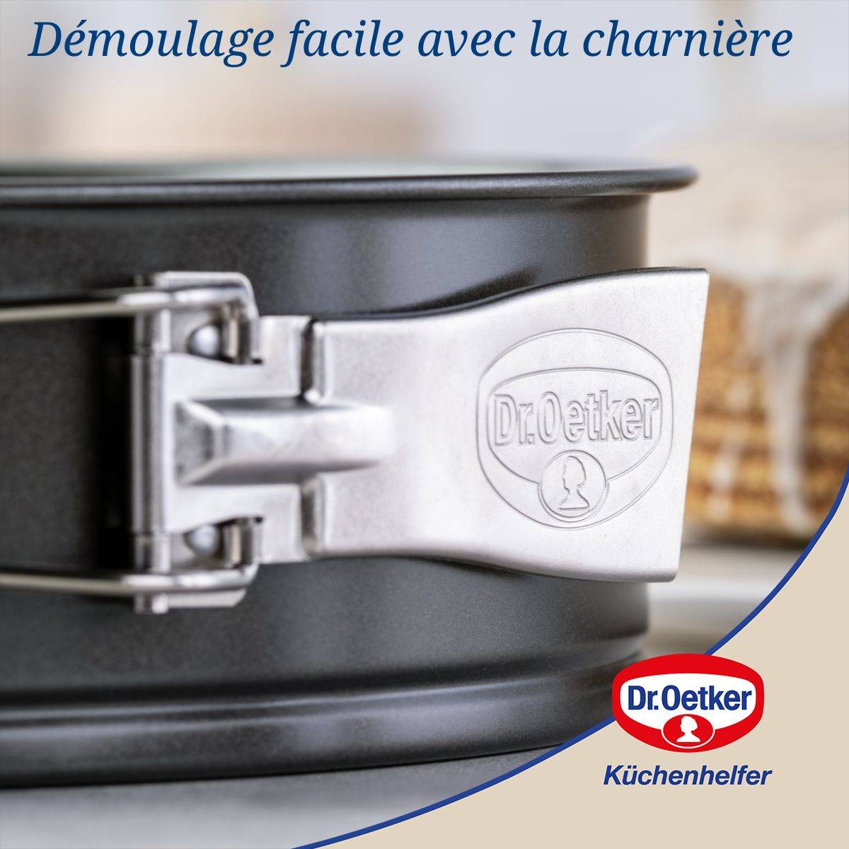 Moule à Manqué Rond 24 Cm Dr. Oetcher Tradition - Acier Noir Qualité Pro