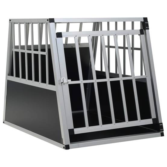 Cage de transport chien aluminium pour voiture 65x91x69,5cm – ComfortXL Pet Living - Image 1