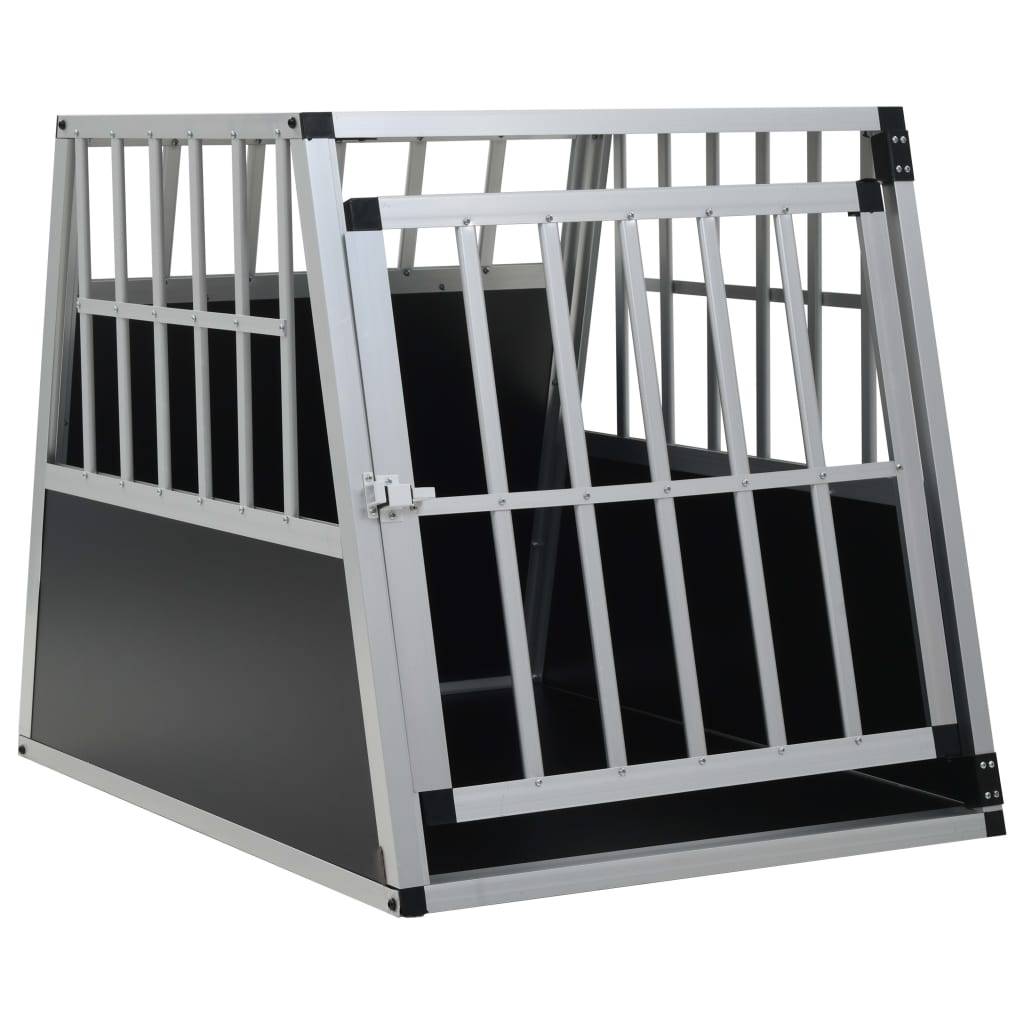 Cage de transport chien aluminium pour voiture 65x91x69,5cm – ComfortXL Pet Living - Image 1