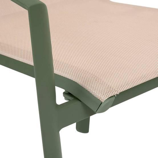 Hesperide - Fauteuil de jardin Axant beige lin/laurier Hespéride - Image 4