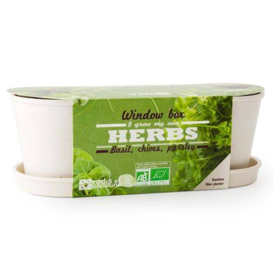 Radis et Capucine - Radis et Capucine - Jardinière en bambou - Aromates - Imagen 2