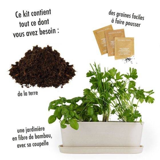 Radis et Capucine - Radis et Capucine - Jardinière en bambou - Aromates - Imagen 6