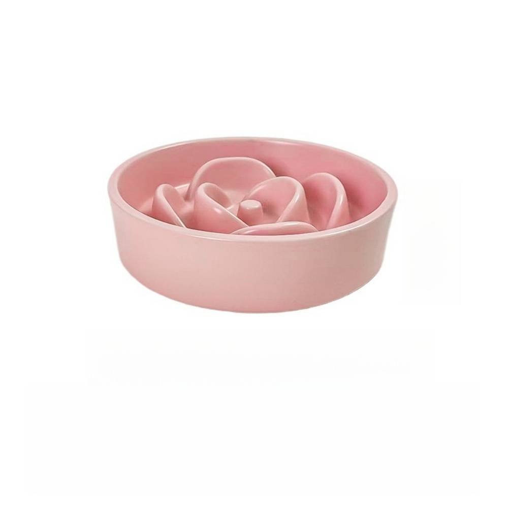 DtopbuyAge - Ecuelle anti glouton plastique rose 15.5*15.5*4cm DtopbuyAge - Image 1