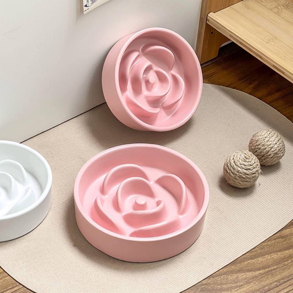 DtopbuyAge - Ecuelle anti glouton plastique rose 15.5*15.5*4cm DtopbuyAge - Image 2