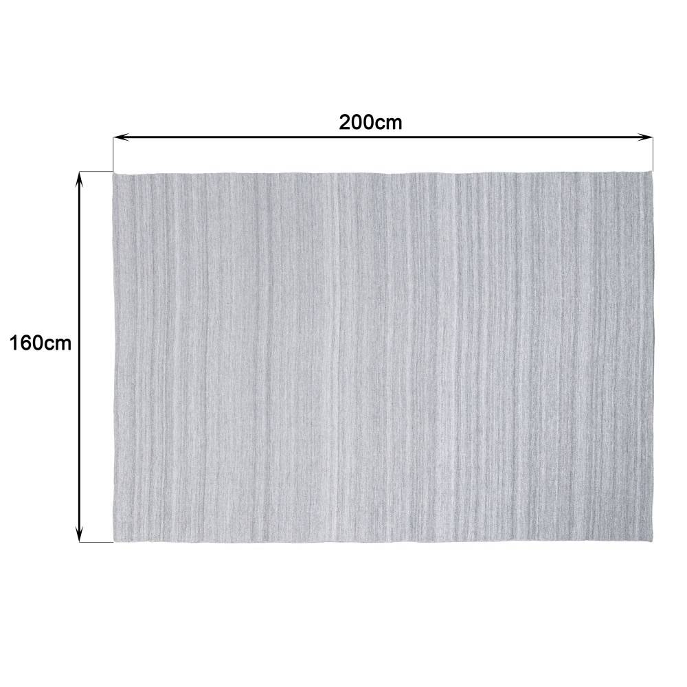 Macabane - QUENTIN - Tapis d'extérieur rectangulaire 160x230cm gris - Imagen 10