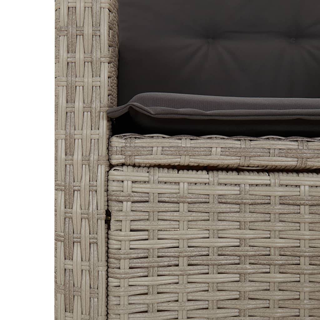 ComfortXL - Table et 6 chaises de jardin relax grises, mobilier d'extérieur avec dossiers réglables – ComfortXL Outdoor Living - Image 8