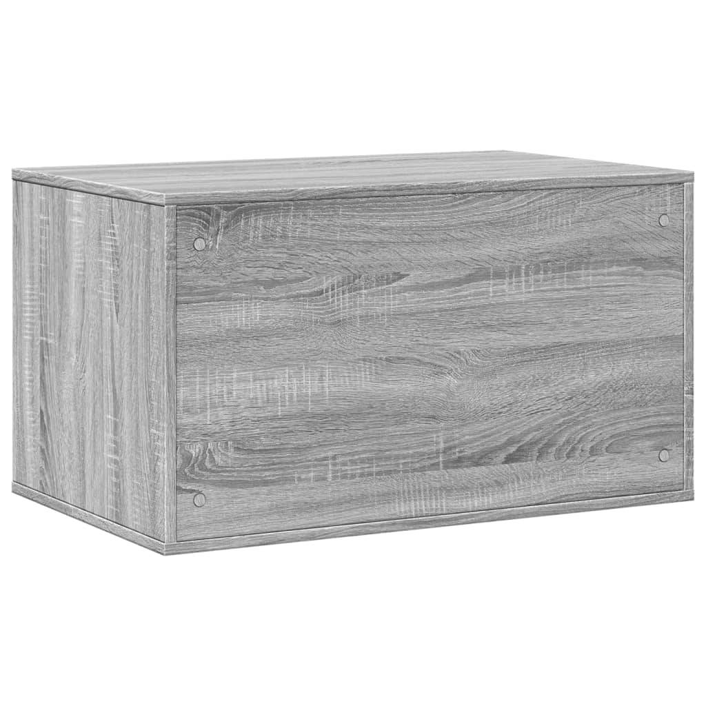 Meuble de bac à litière pour chat bois d'ingénierie sonoma gris 80 x 50 x 45 cm - PANGIVO - Image 7