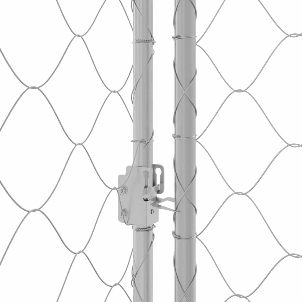 Enclos Chenil Extérieur Acier Galvanisé pour Grand Chien Jardin 400x200cm – ComfortXL Outdoor Living - Image 7