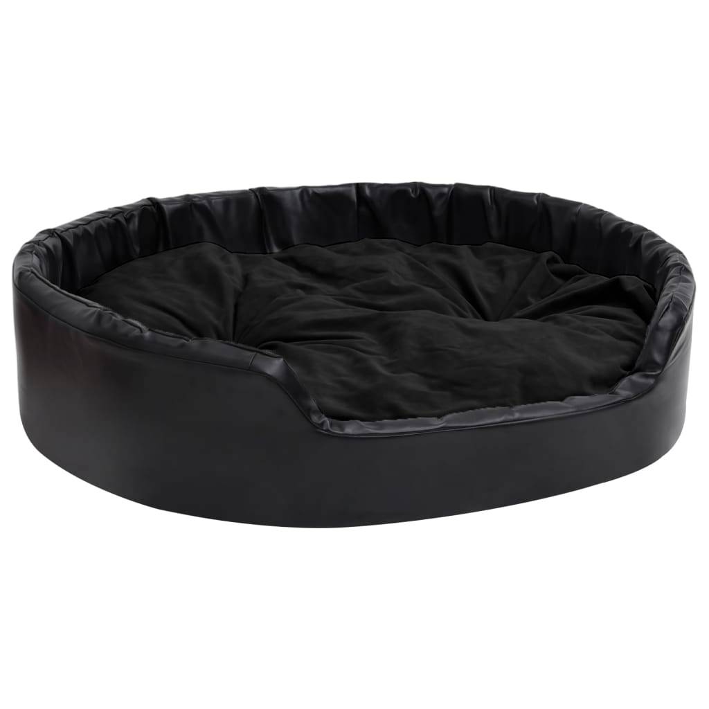 Vidaxl - Lit pour chiens Noir 99x89x21 cm Peluche et similicuir vidaXL 171264 - Imagen 2
