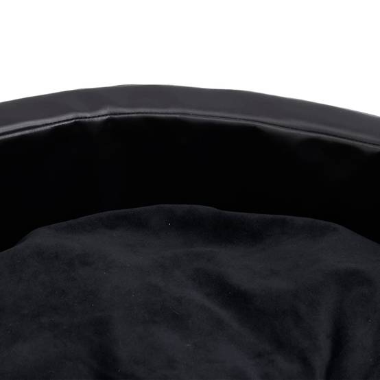 Vidaxl - Lit pour chiens Noir 99x89x21 cm Peluche et similicuir vidaXL 171264 - Imagen 3