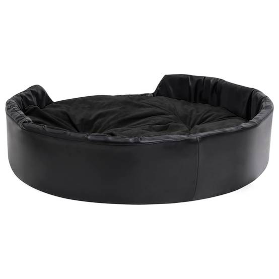 Vidaxl - Lit pour chiens Noir 99x89x21 cm Peluche et similicuir vidaXL 171264 - Imagen 4
