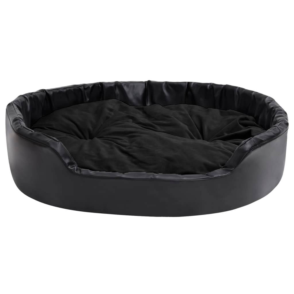 Vidaxl - Lit pour chiens Noir 99x89x21 cm Peluche et similicuir vidaXL 171264 - Imagen 7
