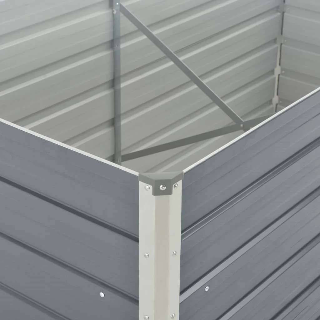 PANGIVO - Jardinière acier galvanisé gris 160 x 80 x 77 cm - PANGIVO - Image 6