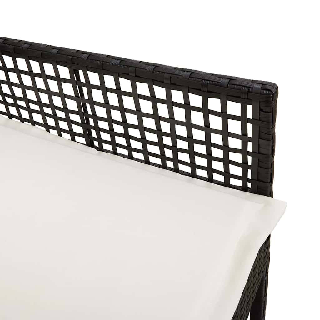 PANGIVO - Chaise de jardin polyrotin noir 55 x 53 x 85 cm (2 pcs) - PANGIVO - Image 9