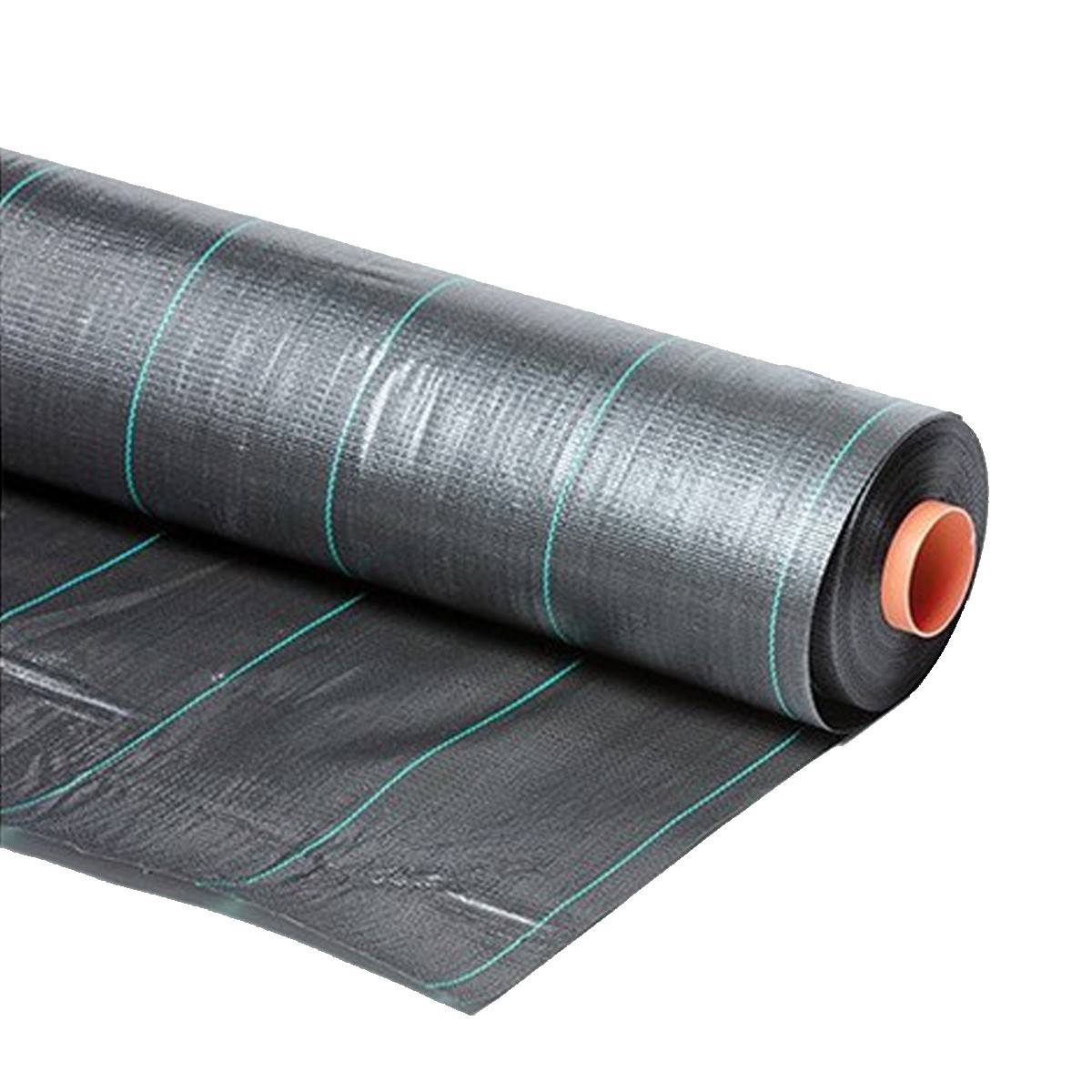 Toile de paillage NOIRE 1,05x10 m Geotextile anti-UV 100g /m² Anti mauvaises herbes - Imagen 1
