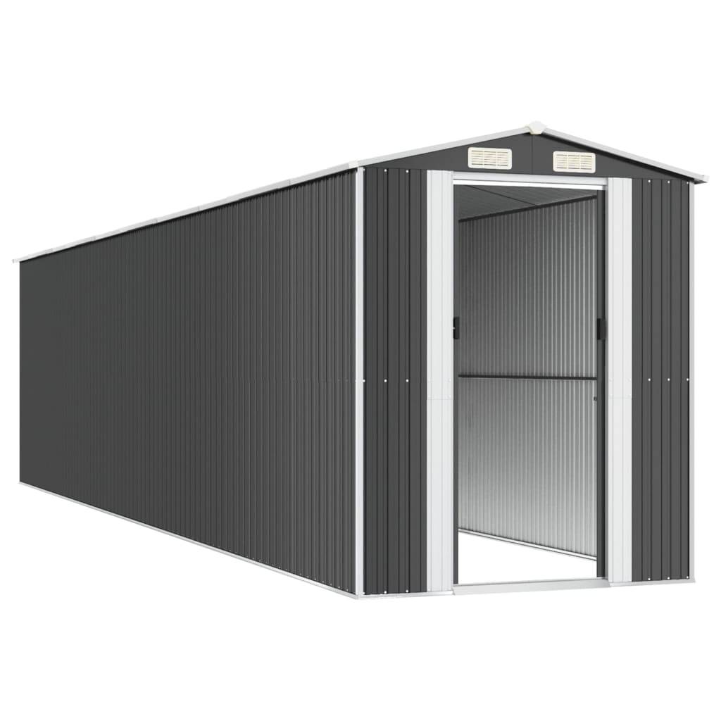 PANGIVO - Abri de jardin avec porte coulissante - Acier galvanisé - Anthracite 192x855x223 cm - Surface au sol 16,42m² - PANGIVO - Image 4