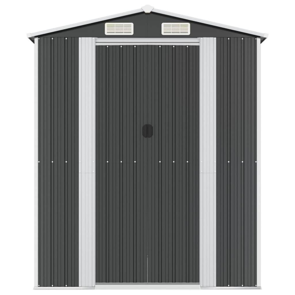 PANGIVO - Abri de jardin avec porte coulissante - Acier galvanisé - Anthracite 192x855x223 cm - Surface au sol 16,42m² - PANGIVO - Image 3
