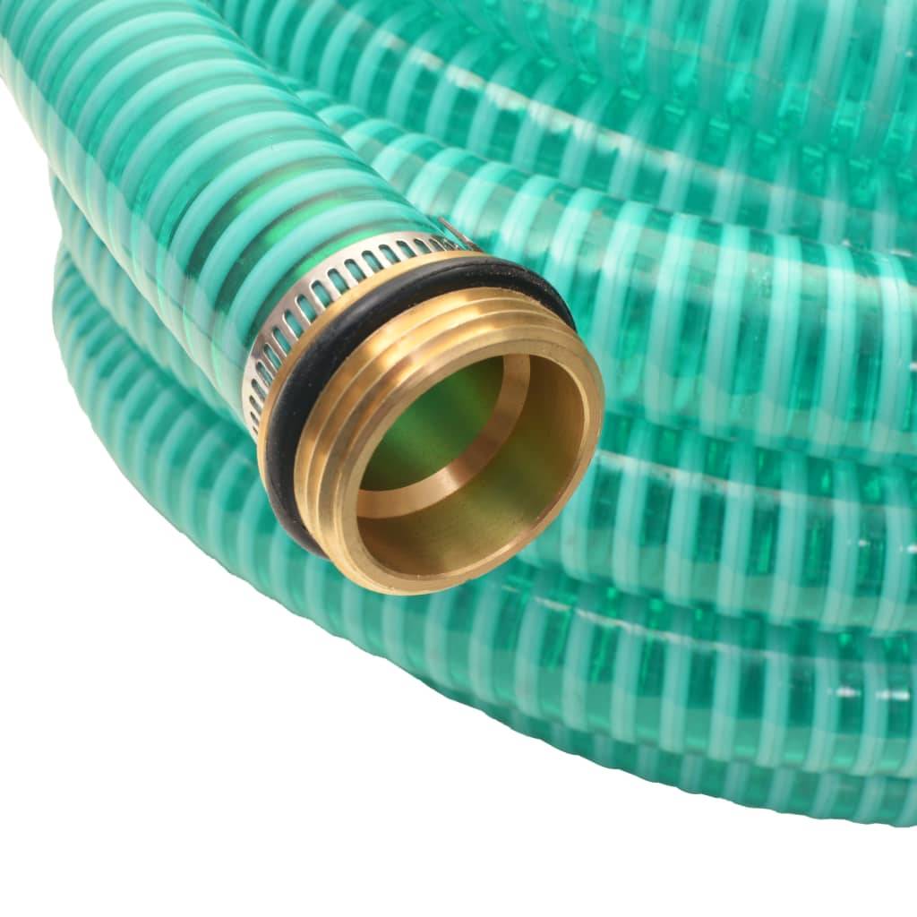 Vidaxl - Tuyau d'aspiration avec raccords en laiton 3 m 25 mm Vert vidaXL 142883 - Image 2