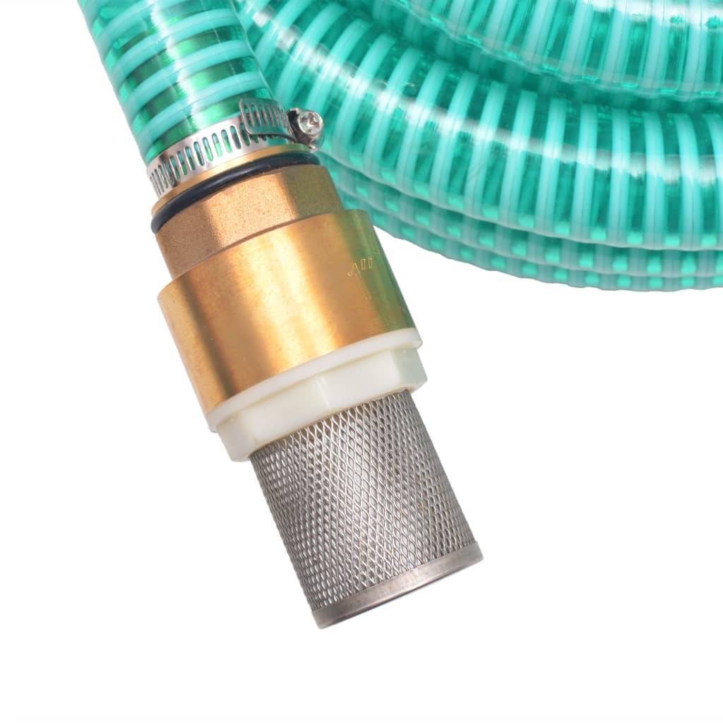 Vidaxl - Tuyau d'aspiration avec raccords en laiton 3 m 25 mm Vert vidaXL 142883 - Image 4