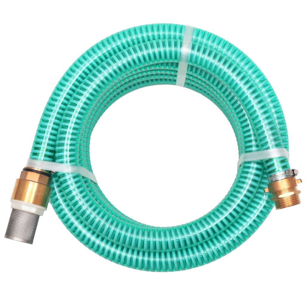 Vidaxl - Tuyau d'aspiration avec raccords en laiton 3 m 25 mm Vert vidaXL 142883 - Image 1