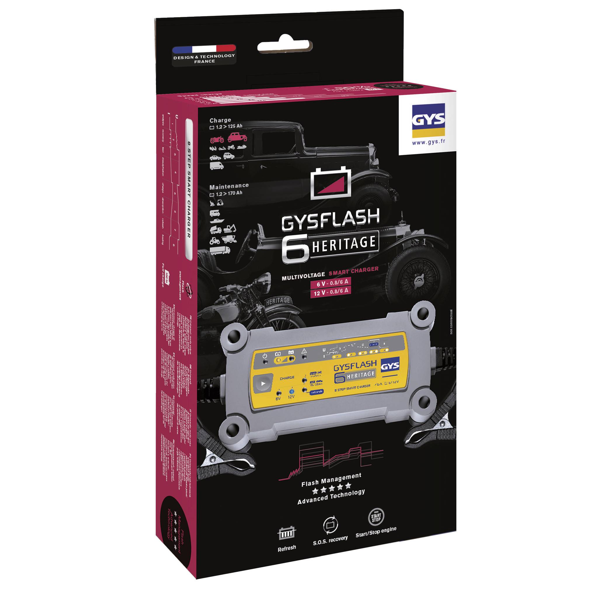 Chargeur Gysflash Heritage 6A | 029538 - GYS - Image 4