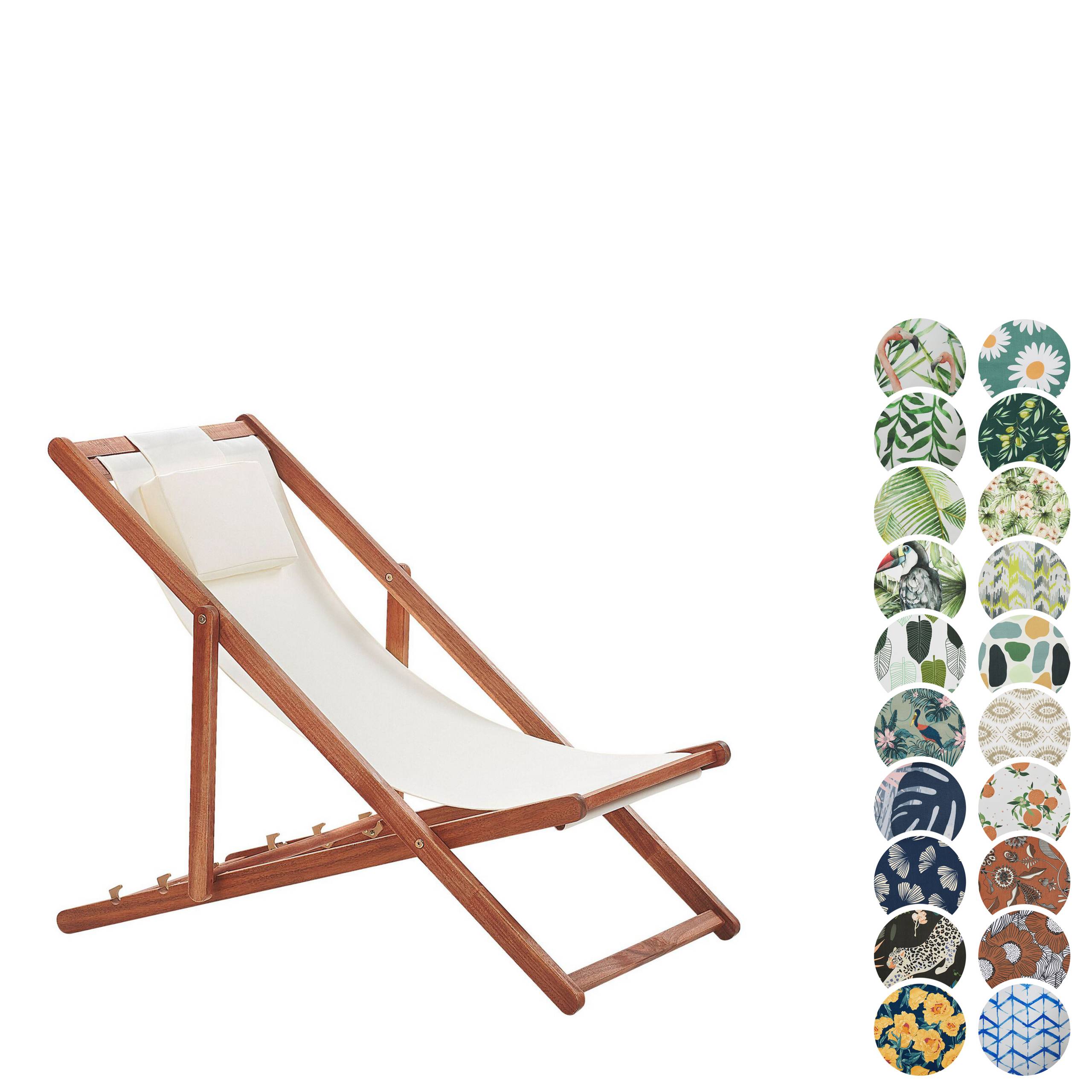 Beliani - Chaise longue Tissu Marron foncé AVELLINO - Beliani - Imagen 4