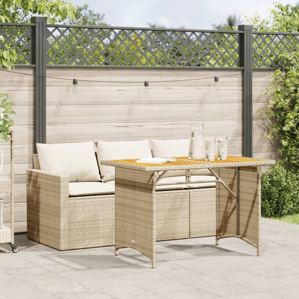 Vidaxl - Ensemble à manger de jardin et coussins 2 pcs beige poly rotin vidaXL 366338 - Image 1