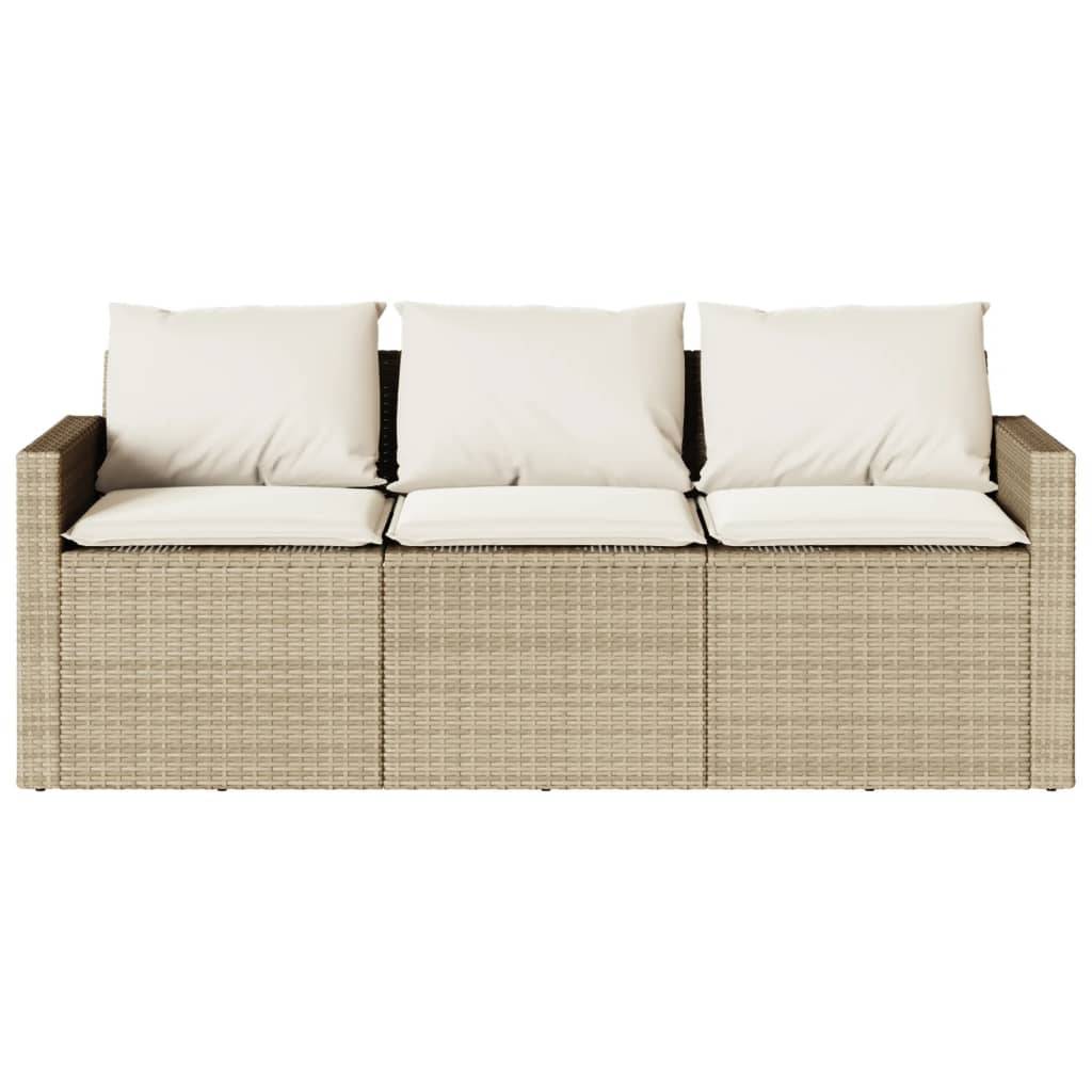 Vidaxl - Ensemble à manger de jardin et coussins 2 pcs beige poly rotin vidaXL 366338 - Image 7