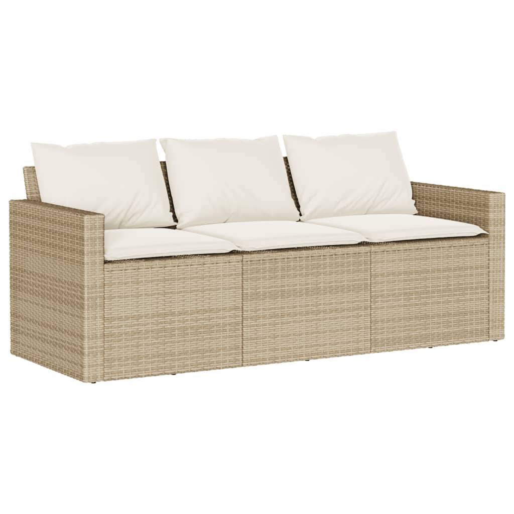 Vidaxl - Ensemble à manger de jardin et coussins 2 pcs beige poly rotin vidaXL 366338 - Image 9