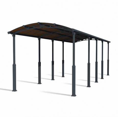Canopia - Canopia Carport Camping-Car Alpine 8,63 x 3,52 m Gris - Imagen 7