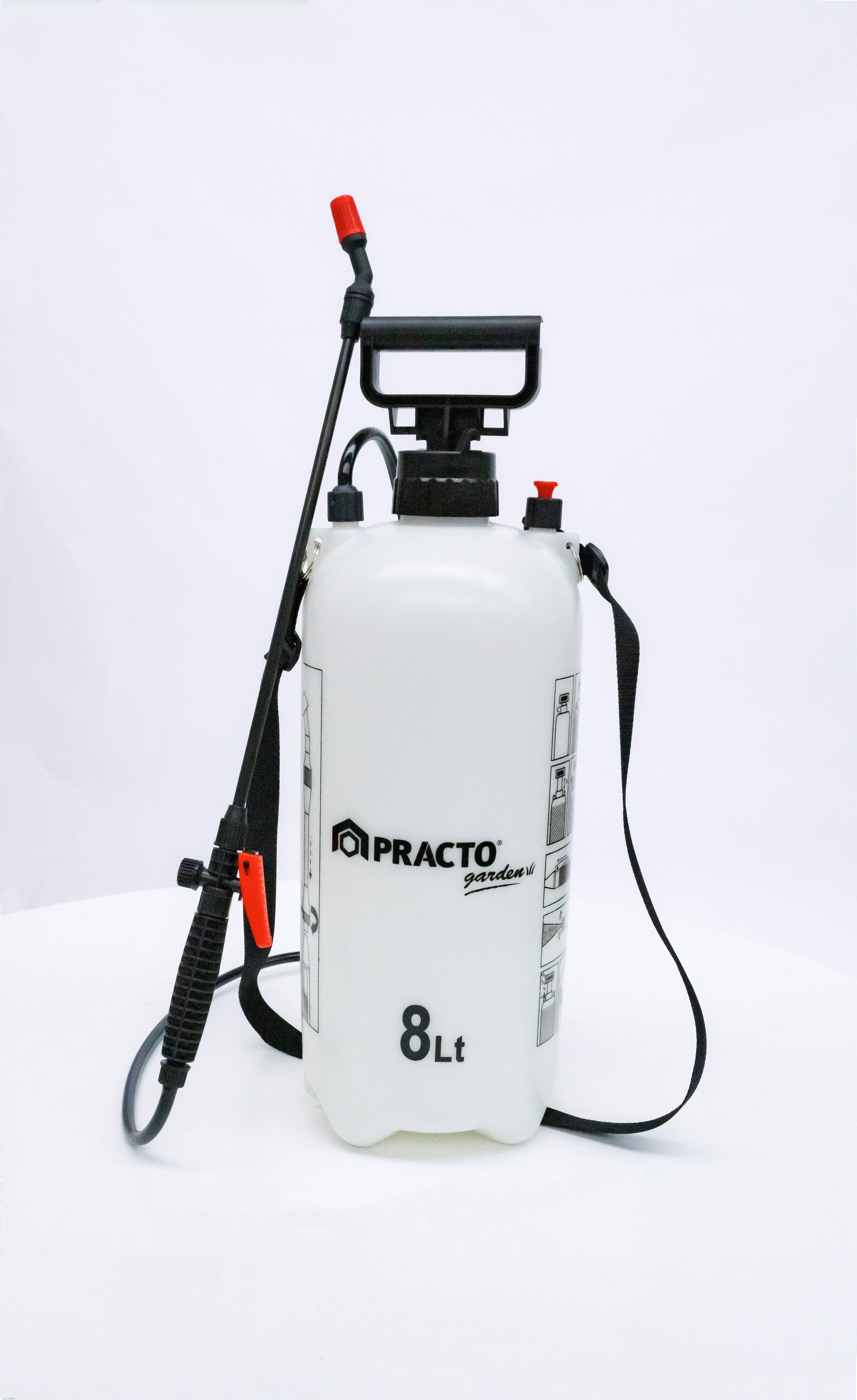 Pulvérisateur à pression 8L avec sangle - PRACTO GARDEN - Image 2