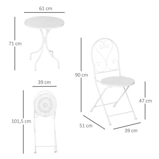 Outsunny Ensemble Bistro de Patio 3 Pièces Meubles Rotin Pied Métal Café Blanc | Home Depot Canada Outsunny Ensemble Bistro de Patio 3 Pièces Meubles Rotin Pied Métal Café Blanc | Home Depot Canada