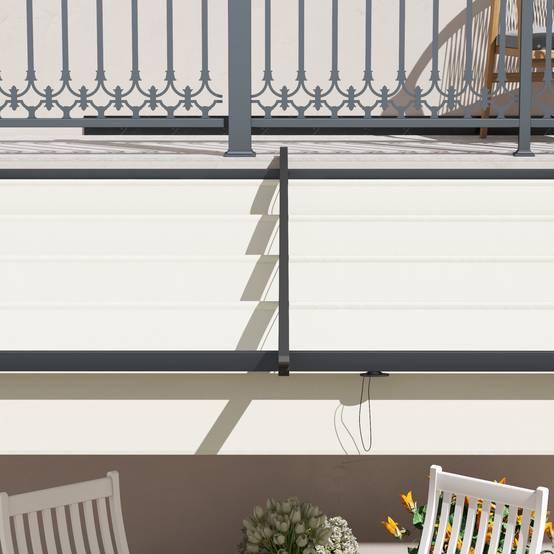 Pergola Adossée Métal Toit Rétractable 3x3m Crème Ombrage Terrasse - ComfortXL Outdoor Living - Image 7