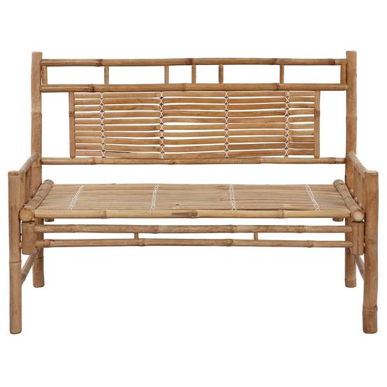 Banc de jardin | Banquette De Jardin | Banc Extérieur avec coussin 120 cm Bambou Maison Chic - Image 3