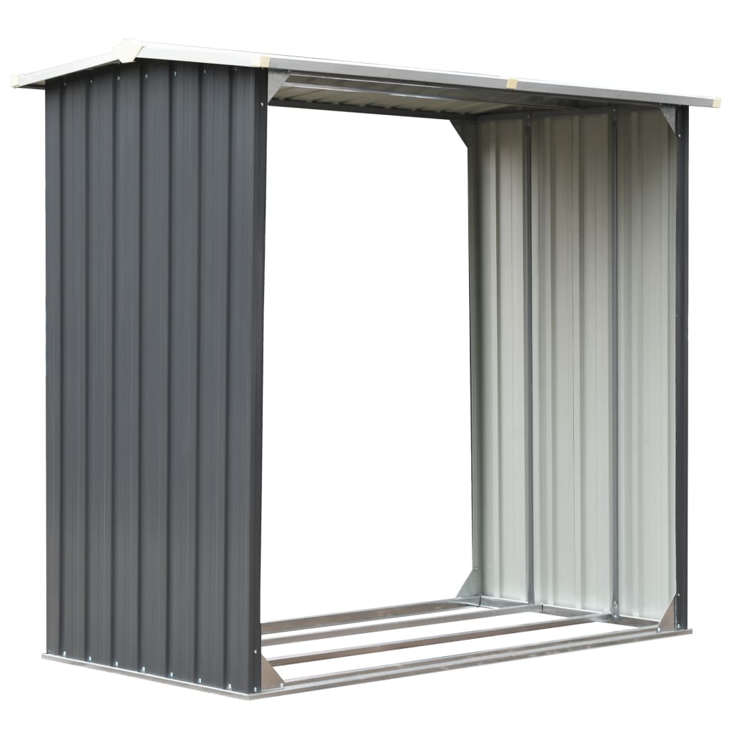 Vidaxl - Abri de stockage de bois Acier galvanisé 172x91x154 cm Gris - vidaXL - Image 1