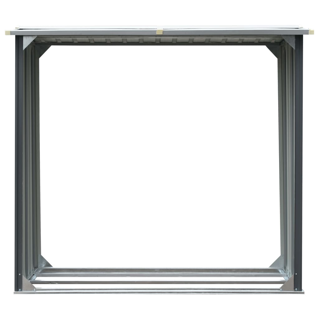 Vidaxl - Abri de stockage de bois Acier galvanisé 172x91x154 cm Gris - vidaXL - Image 3