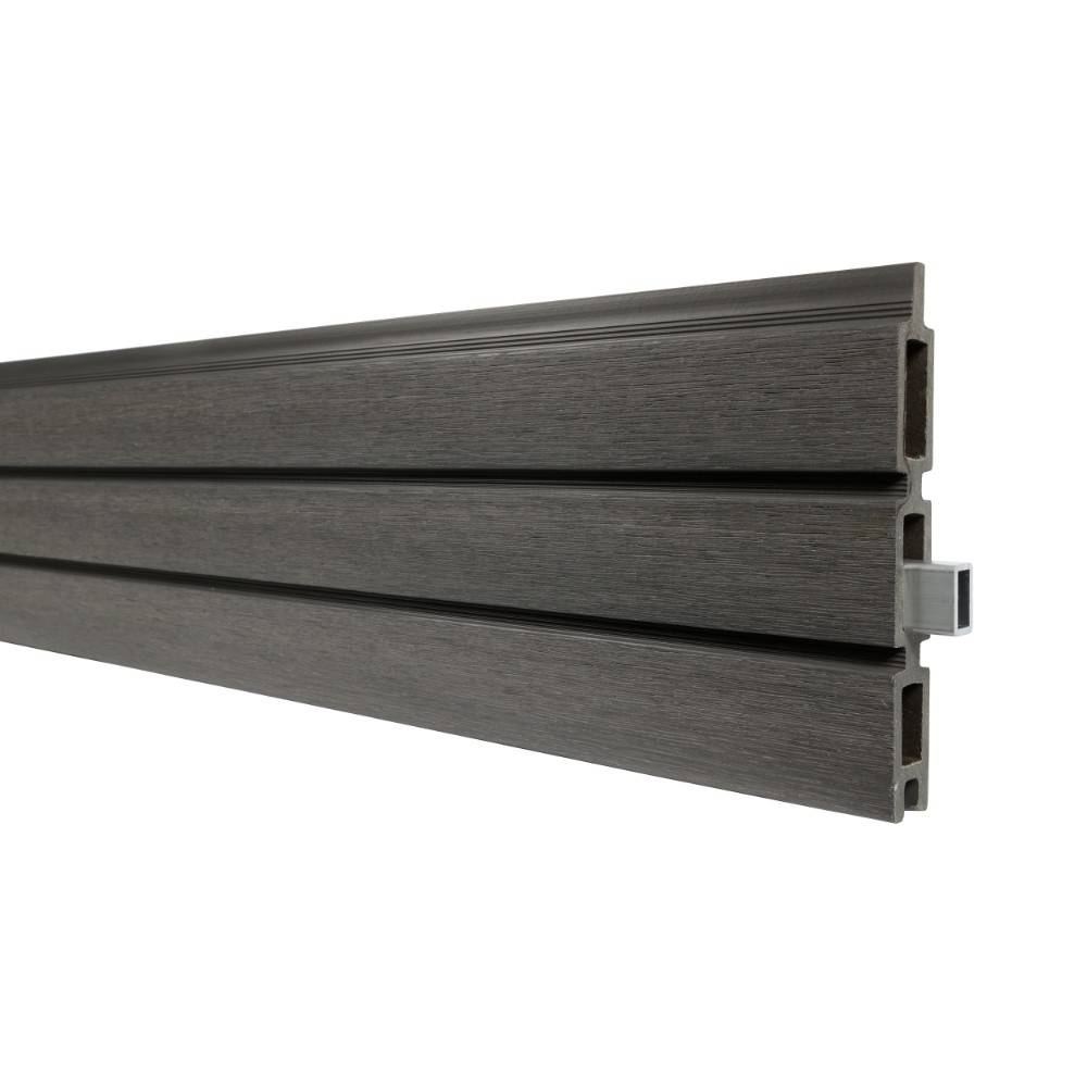 Decklinea - Renfort Aluminium pour Lame Composite (175 x 1.1 x 2 cm) - 3 pièces - Renfort pour clôture bois composite - Imagen 3