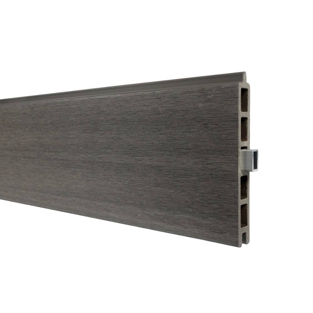 Decklinea - Renfort Aluminium pour Lame Composite (175 x 1.1 x 2 cm) - 3 pièces - Renfort pour clôture bois composite - Imagen 2