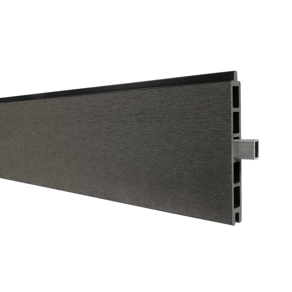 Decklinea - Renfort Aluminium pour Lame Composite (175 x 1.1 x 2 cm) - 3 pièces - Renfort pour clôture bois composite - Imagen 4