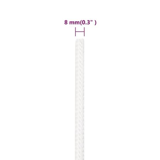 Corde de bateau Blanc complet 8 mm 25 m Polypropylène Maison Chic - Image 6