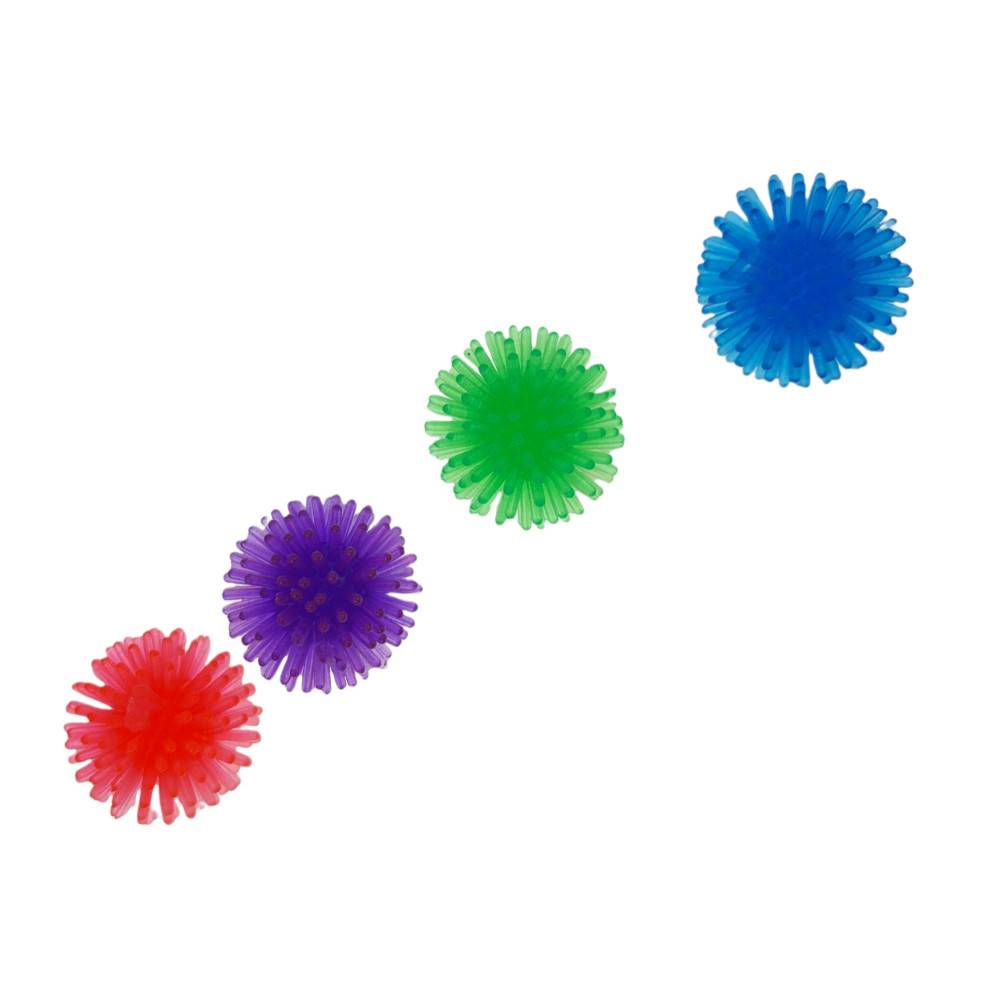 4 Balles hérisson ø 3 cm jeux pour chat - Image 1