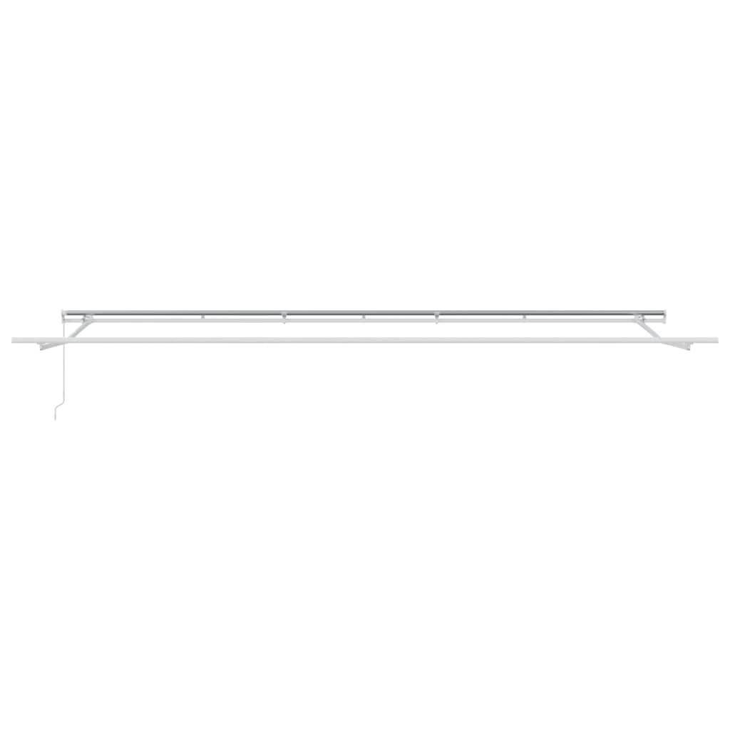 Store banne manuel aluminium anti-UV pour terrasse et balcon 600x300 cm bordeaux - ComfortXL Outdoor Living - Image 5